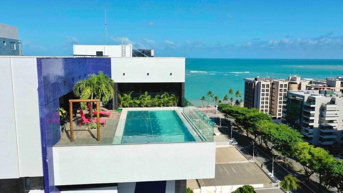 Edificio Sky Concept - Apt 1003 - Quarto E Sala Com Ar Condicionado, Piscina, Academia, Area Kids, Proximo A Praias Turisticas E Bares Badalados Maceio  Luaran gambar